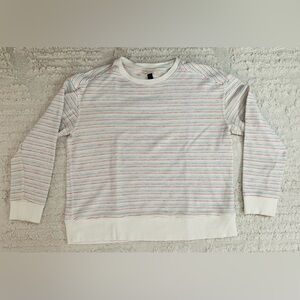 Universal Thread Multicolor Striped Crewneck Sweater 100% Cotton